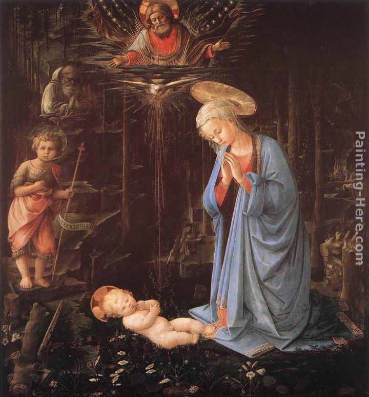 Madonna in the Forest painting - Fra Filippo Lippi Madonna in the Forest art painting